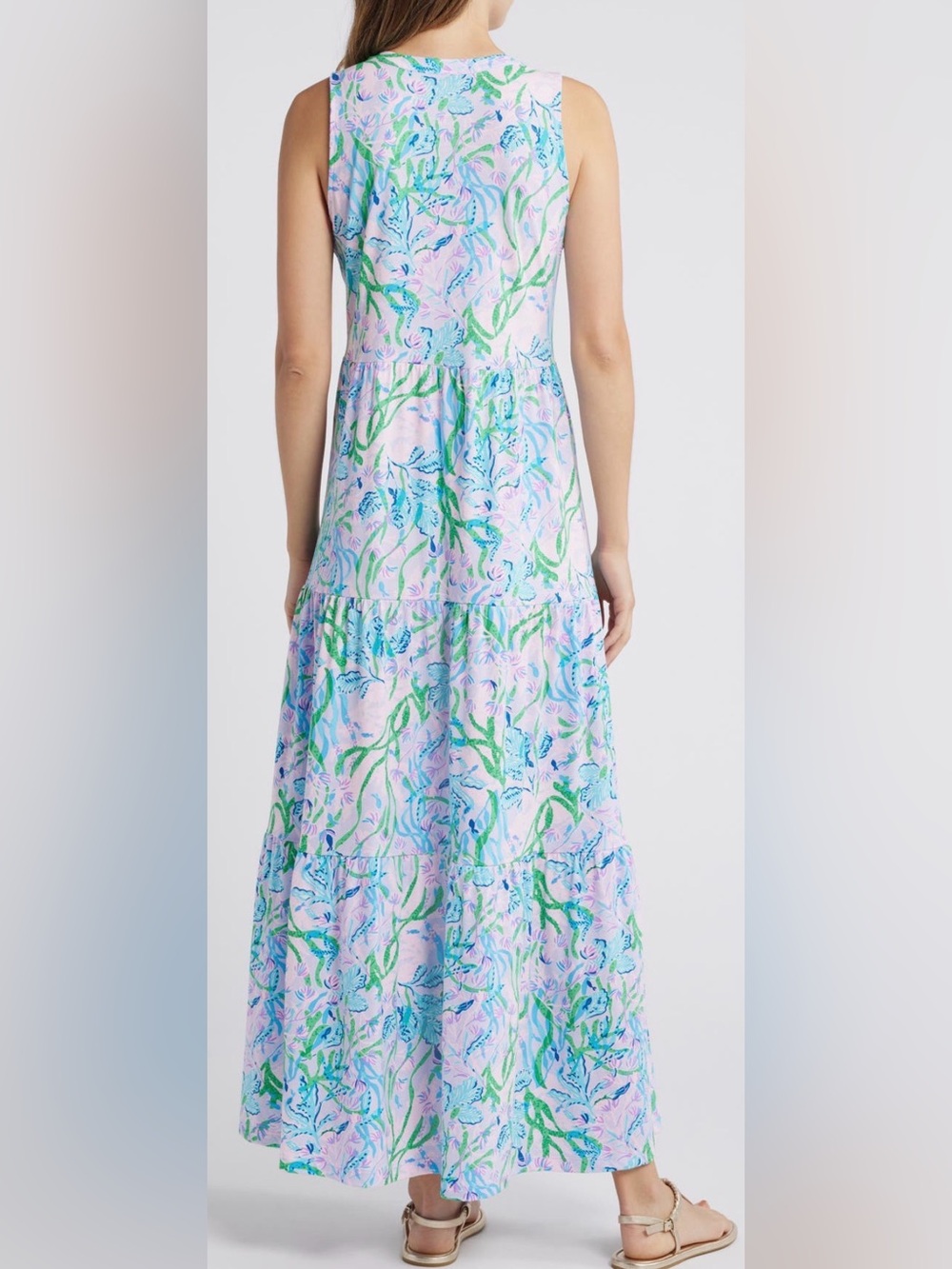 Lilly Pulitzer ‘Sydnee” Tiered Maxi Dress. Size Med - Picture 2 of 15